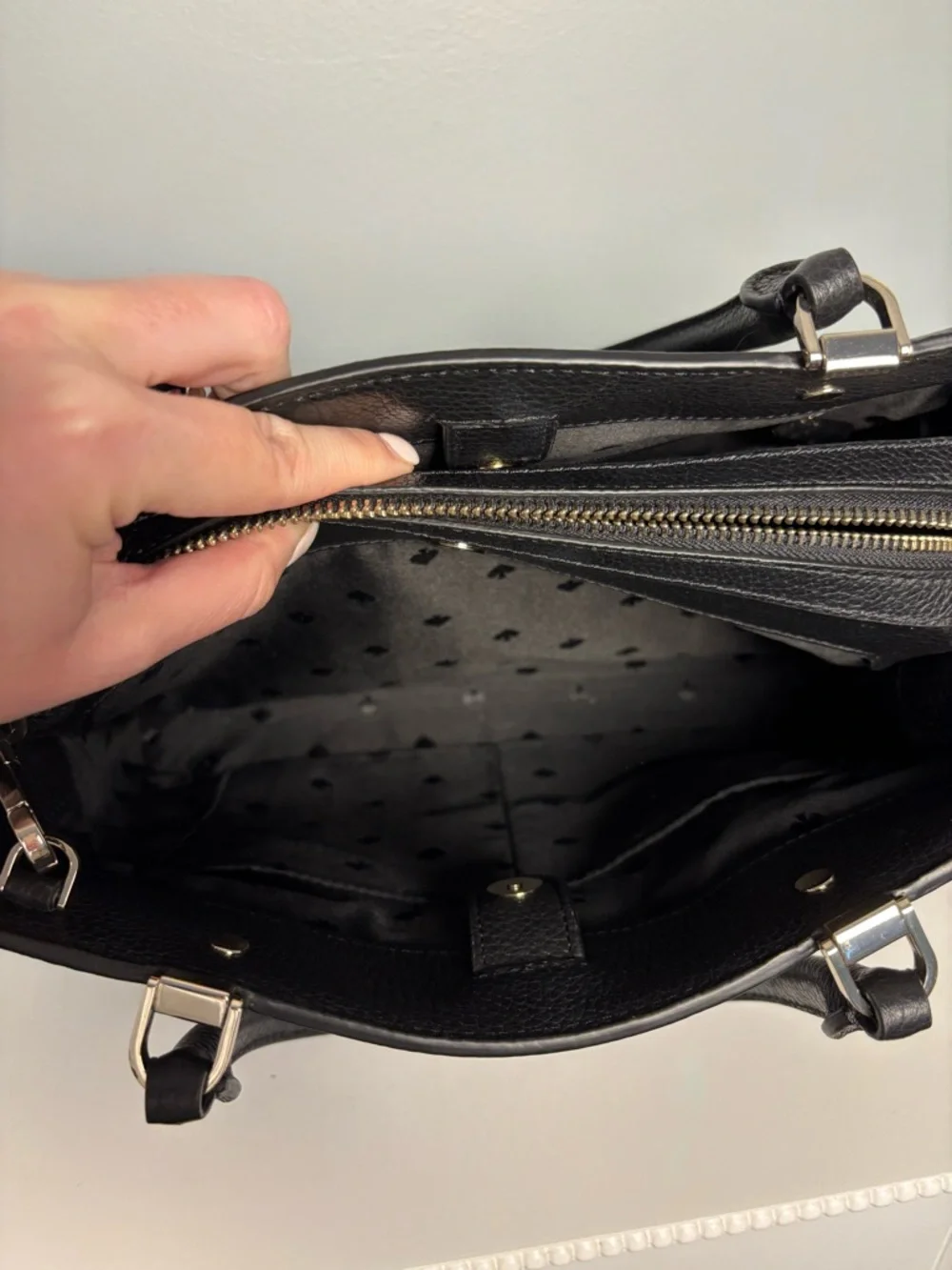 kate spade Black Pebbled Purse - Picture 6 of 7